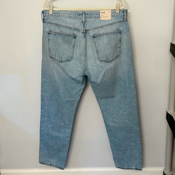 NWT AGOLDE Women’s Austin Mid Rise Slim in Lost 28” Inseam 100%‎ Cotton Size 32 - Picture 3 of 13